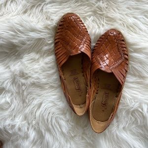 Genuine Leather Slip On Flats - Sold!!!